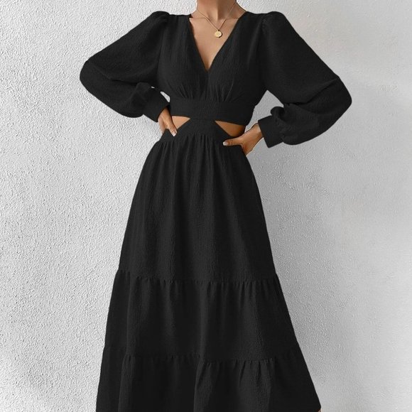 Black Preppy Womens Dress - Picture 3 of 5